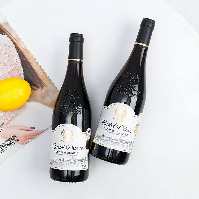 进口卡特尔王子红葡萄酒法国a0p级原瓶高档红酒6支装干红静态葡萄酒