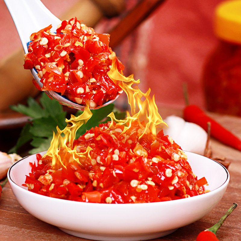 湖南南军杰剁辣椒酱桶装10kg特产酒店餐饮食堂辣椒辣椒酱