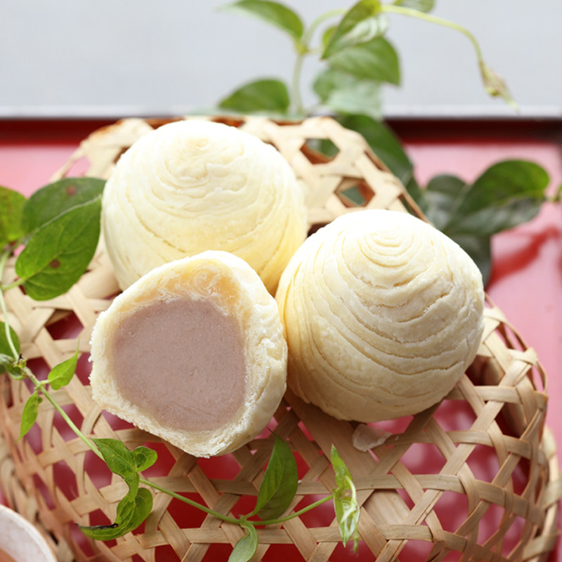 台湾美食特产传统糕点手工点心阿聪师蛋黄芋头传统中式糕点