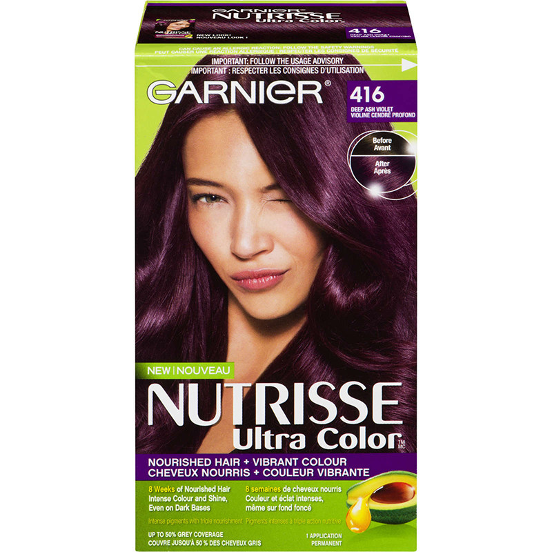 加拿大garnier卡尼尔牛油精华超级滋养染发剂亮彩系列彩染