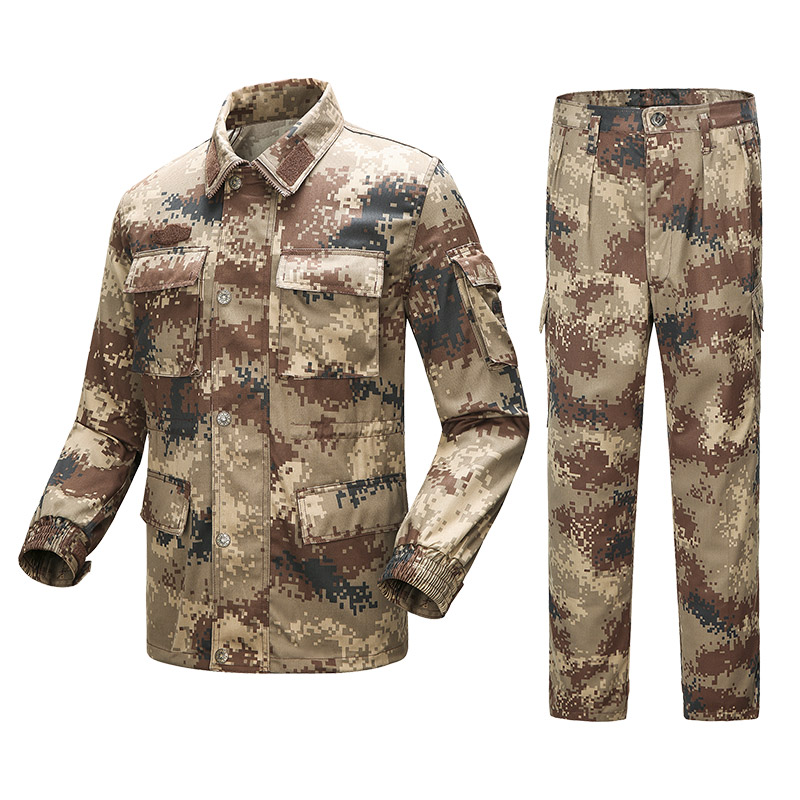 正品荒漠冬迷彩服陆军夏季丛林迷彩服男女士林地作训服军装套装 - 征