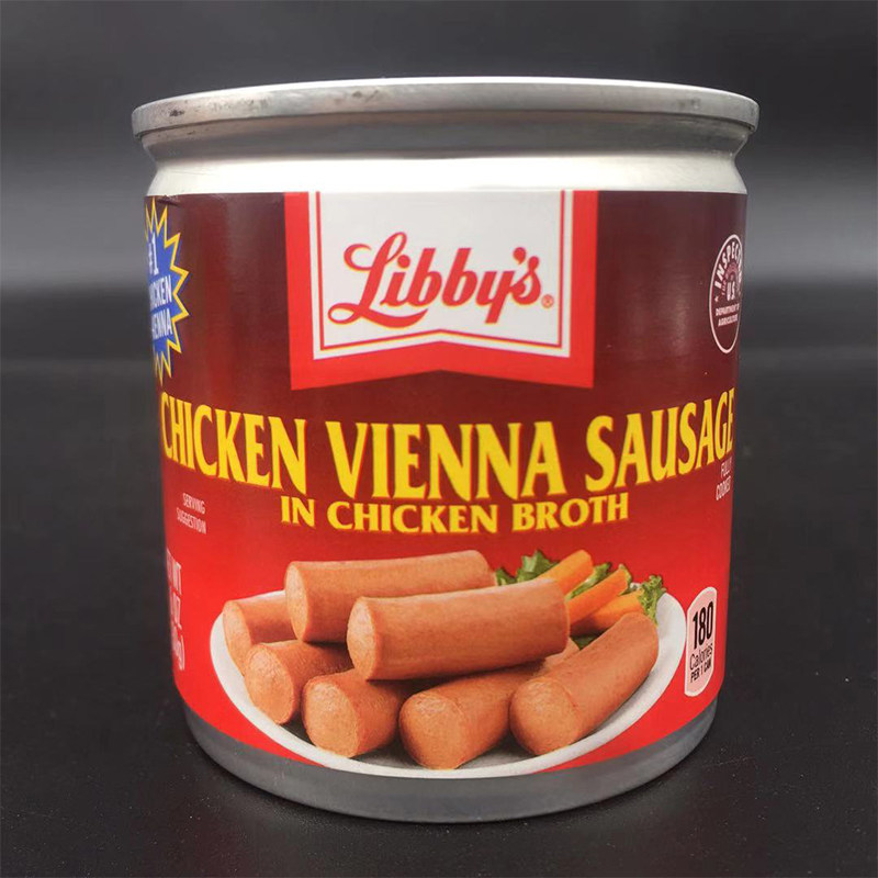 libbyviennasausagechicken利比维也纳香肠鸡肉罐头130g肉制品