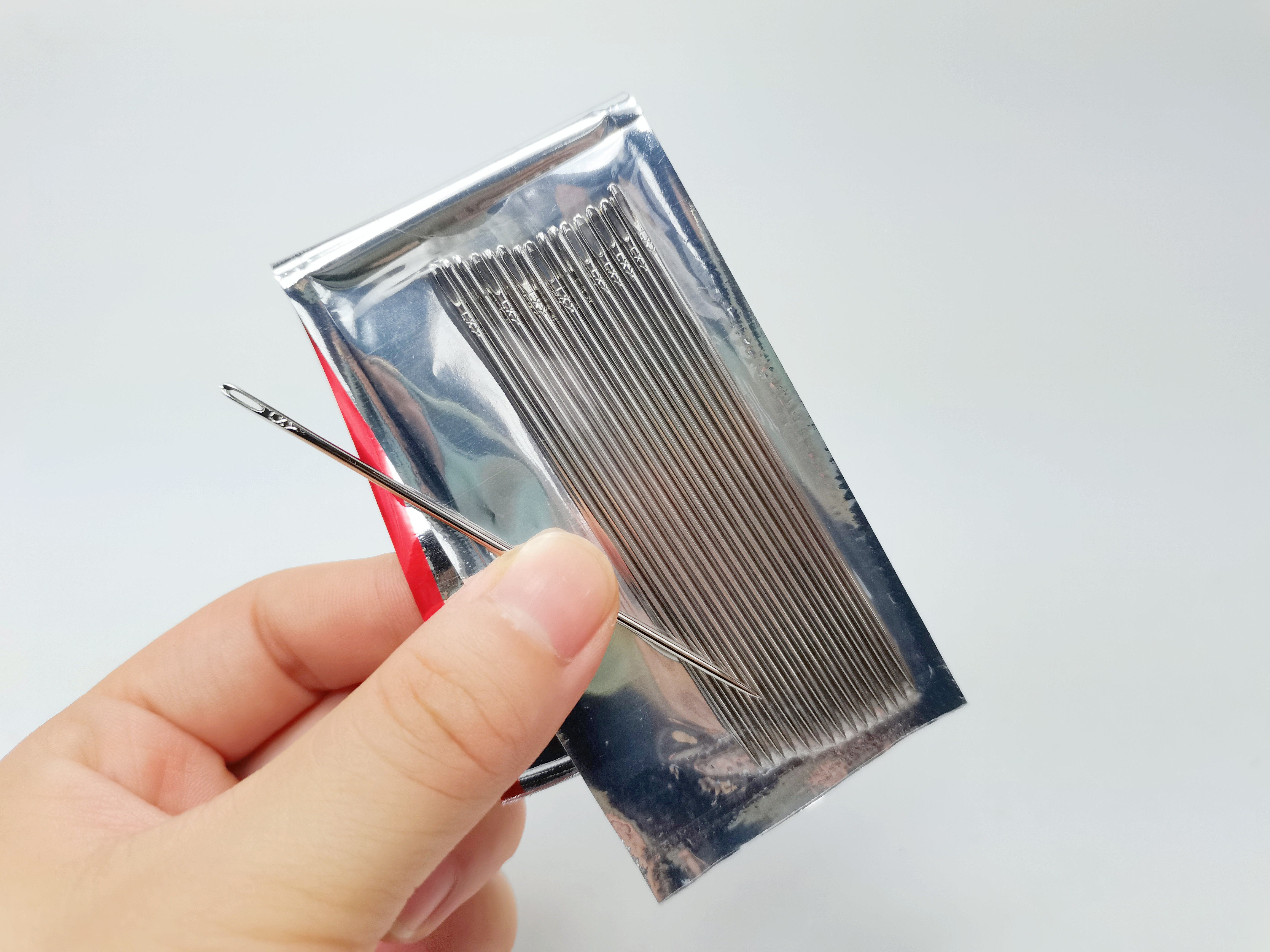 白塔牌钢针粗针穿线纳鞋鞋子大号大孔针鞋针老式针