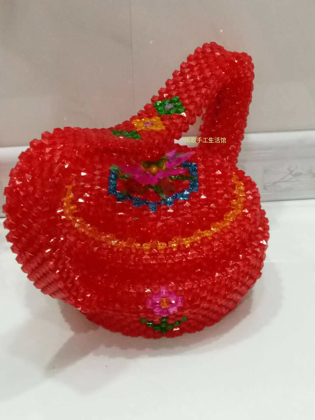 手工歌手生活串珠diy水果篮花篮材料手工串珠