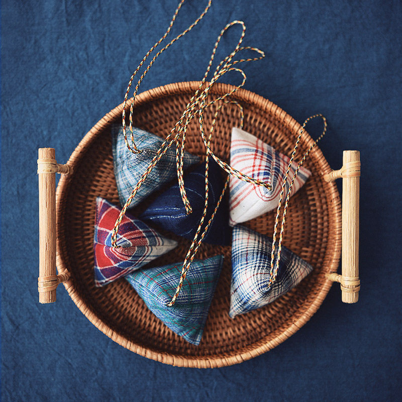 老粗粗布日式驱蚊香囊香薰中草药药材驱虫安神香包