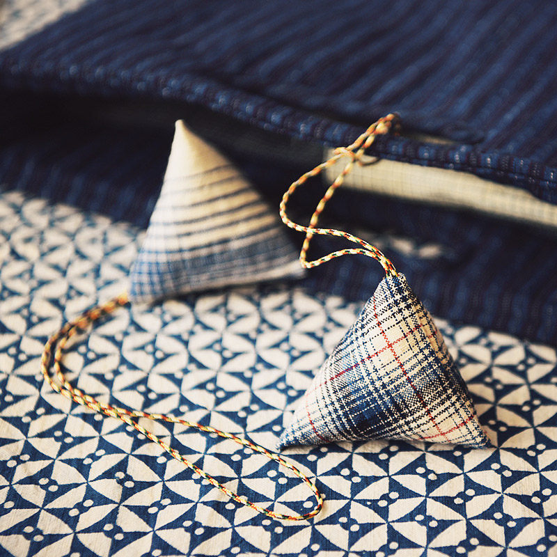 老粗粗布日式驱蚊香囊香薰中草药药材驱虫安神香包