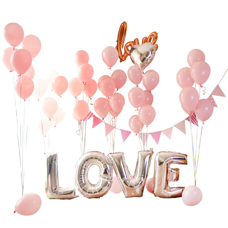装饰批发儿童生日派对结婚婚房创意场景布置浪漫告白婚庆 ins 气球