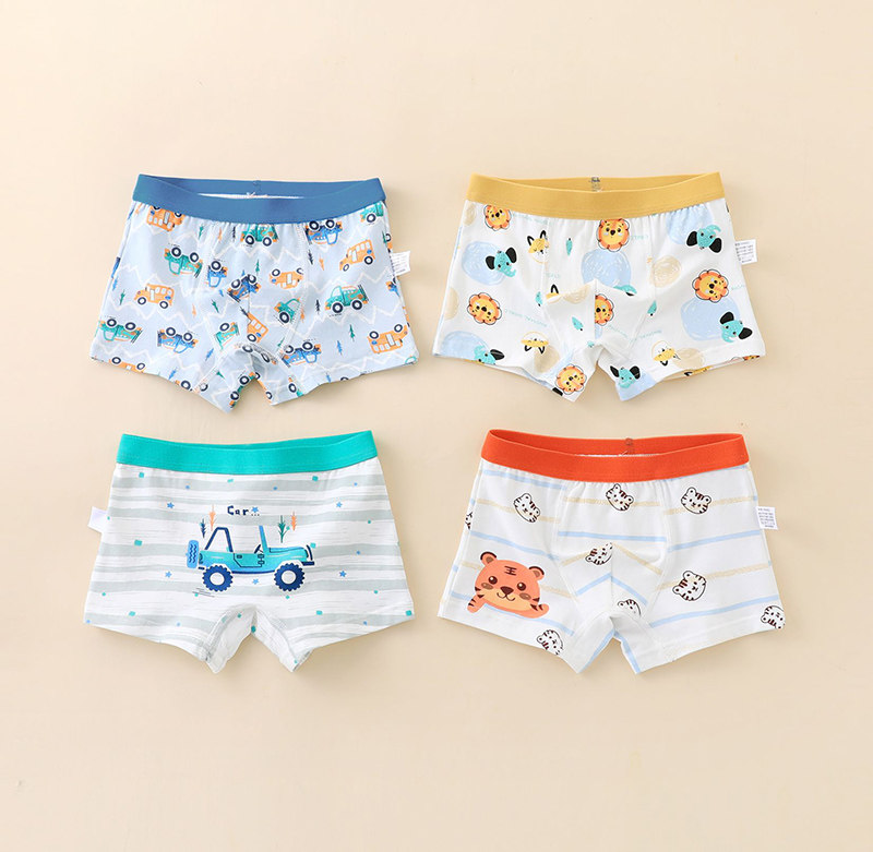 男童内裤儿童纯棉平角短裤小男孩四角宝宝全棉内裤