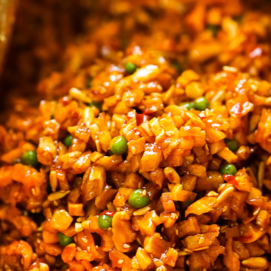 酱菜净重10斤北极宣乐五仁酱丁整箱香辣萝卜酱菜