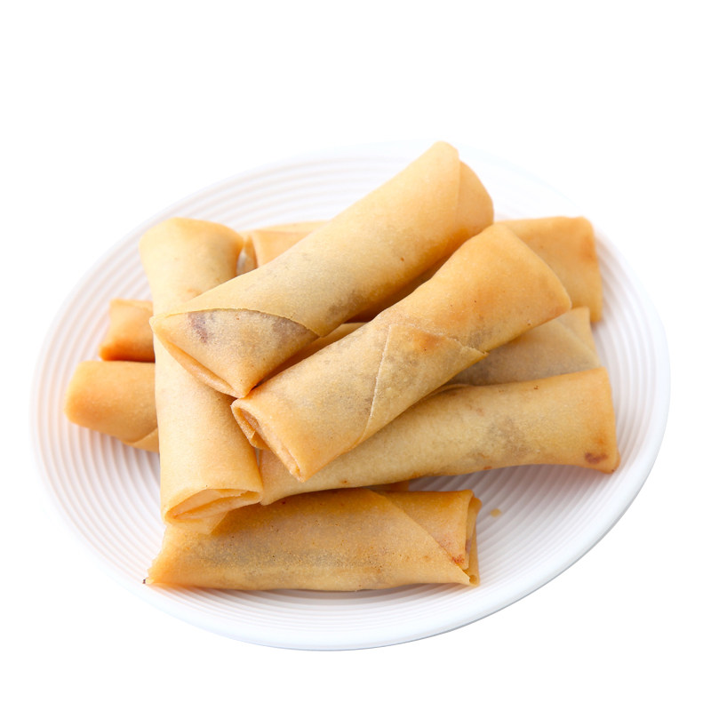 春卷豆沙思念油炸48个馅全素菜204g12个4包包点
