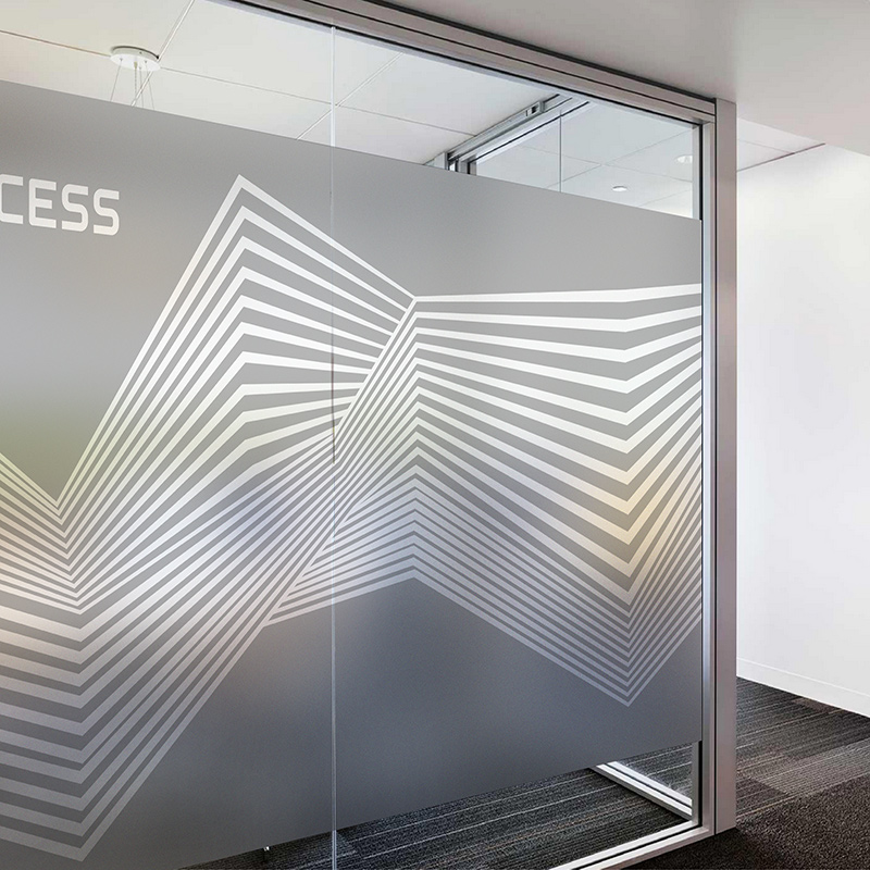 玻璃定制logo办公室贴膜公司商务会议室瓷砖