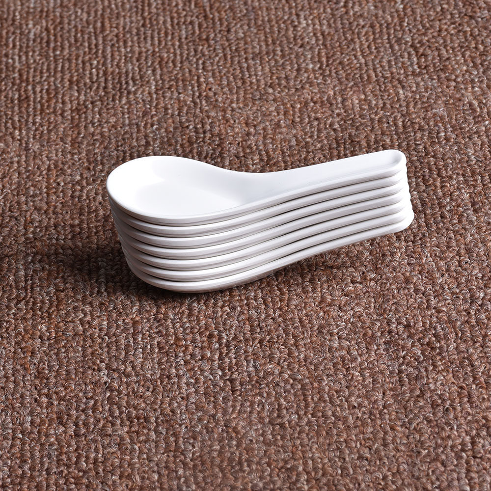 密胺勺子商用酒店餐厅羹汤调羹小勺餐具塑料汤勺