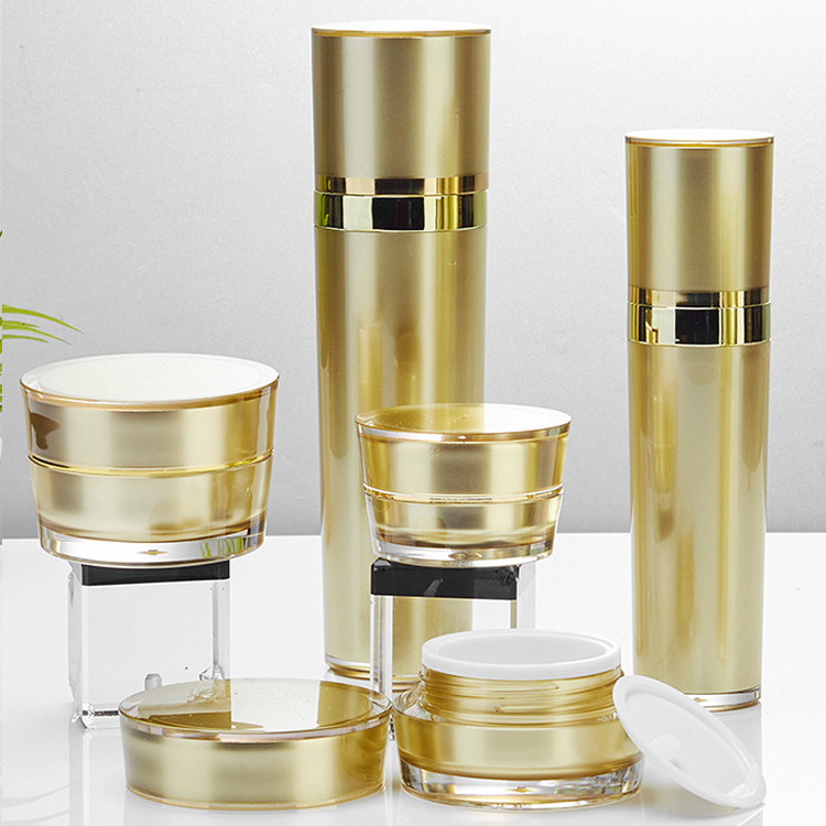 金色高档套装亚克力化妆品空瓶瓶子30ml5g膏霜乳液化妆