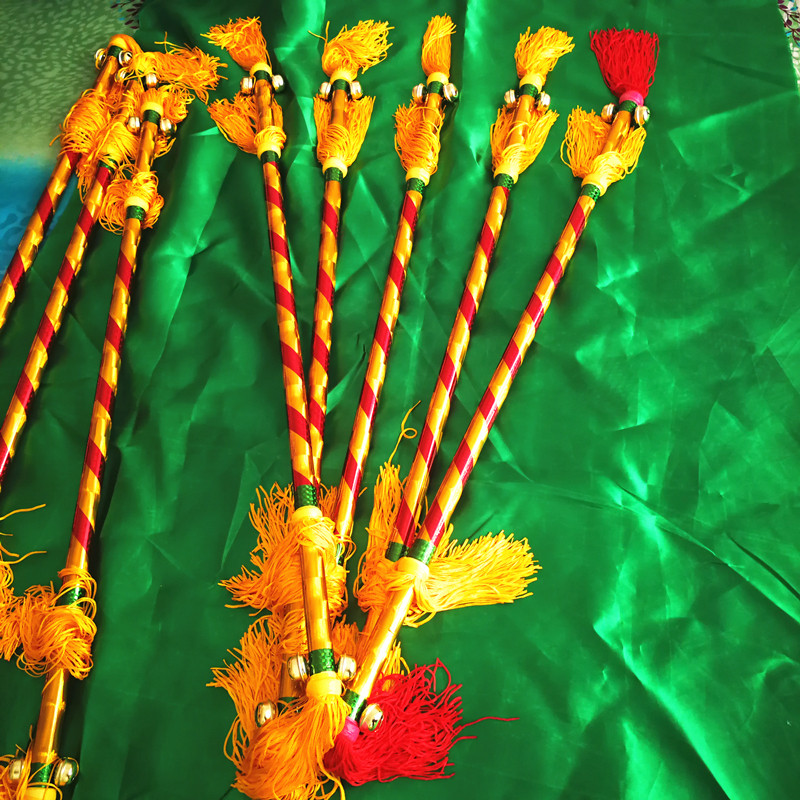 竹节早操霸王响棒连厢花棍幼儿园老年跳舞杆子更多舞蹈配饰