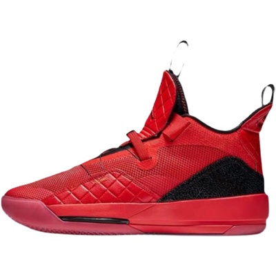 耐克air jordan 33 aj33代男子高帮轻便减震缓震篮球鞋bv5072-600