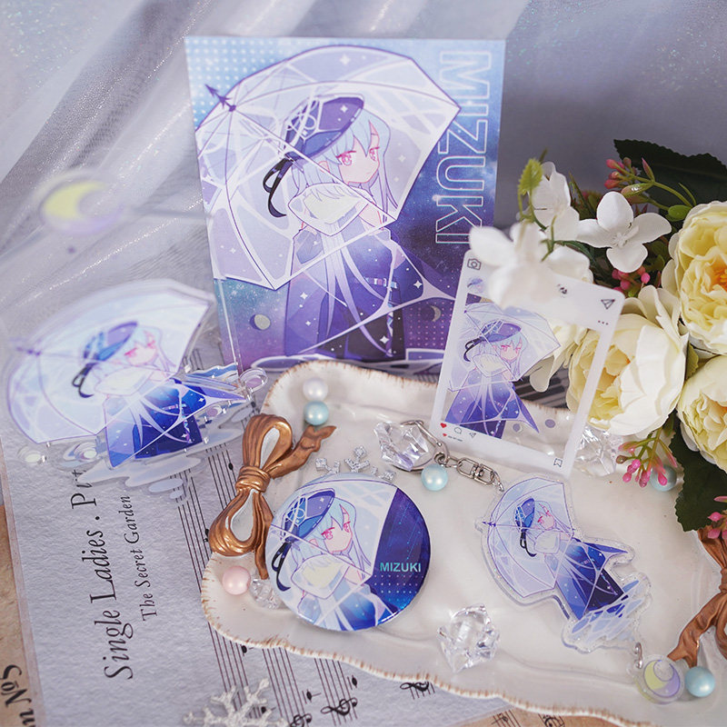 明日方舟同人授权水月周边套装透卡亚克力挂件动漫挂件