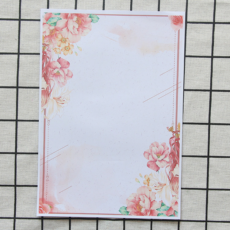 唯美美中国风创意复古文艺小清新简洁信笺浪漫信纸