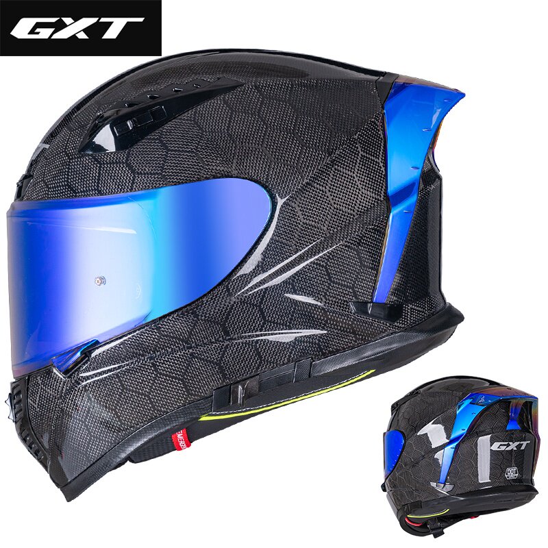 正品gxt摩托车头盔碳纤维全盔夏季全覆个性机车摩托车头盔