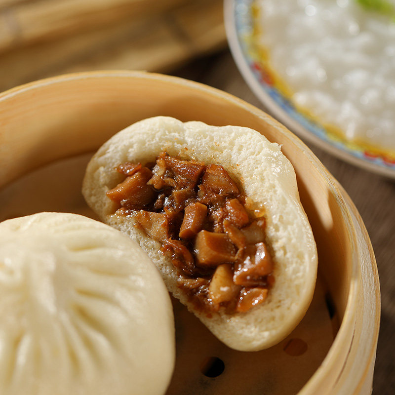 冶春红楼系列扬州特产早餐速冻包子鲜肉包三丁包速食面点加热即食