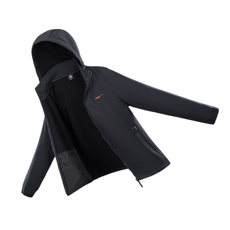 男士 鸿星尔克外套男春秋款 跑步防风上衣运动服男款 风衣梭织夹克男