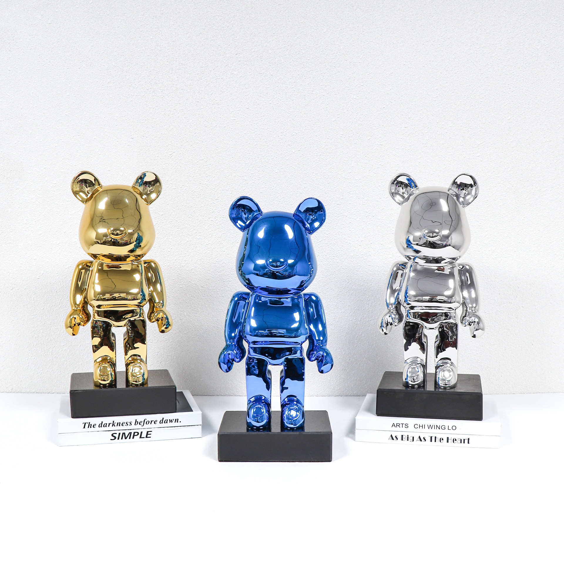 网红机器熊摆件商场橱窗样板房装饰玻璃钢暴力熊大卡摆件