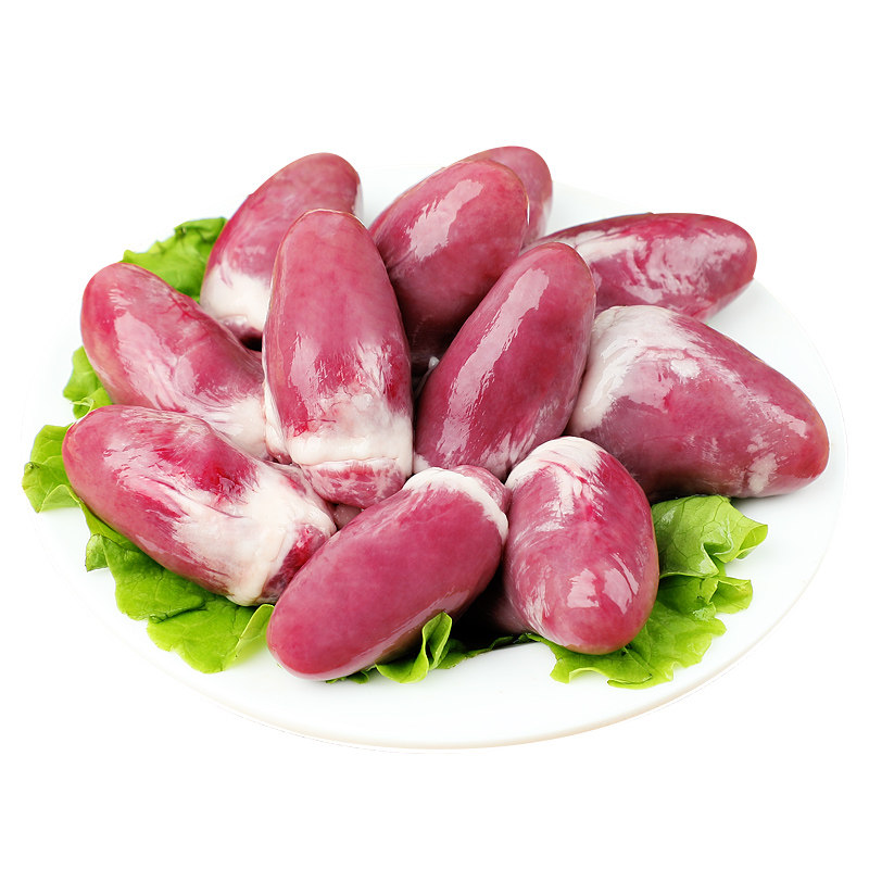 鸭心缤鲜新鲜冷冻去油生鸭胗鸭肉卤菜烧烤食材其它