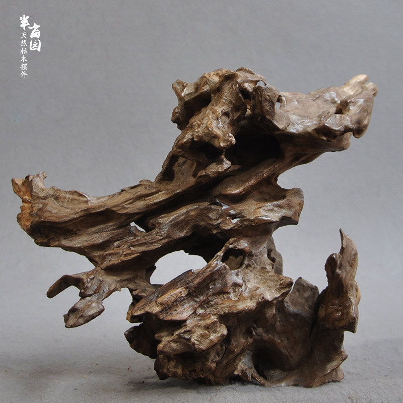 天然枯木整体造形微观造景搭配案台桌摆件室内根雕