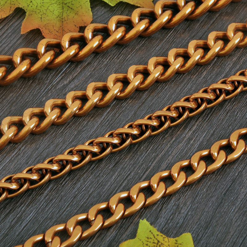 古金色包包链子包带包包链条配件金属包链包带子金属包链带