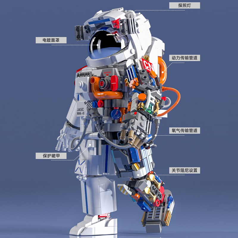 兼容乐高破晓计划宇航员系列积木模型男女女孩中国塑料积木