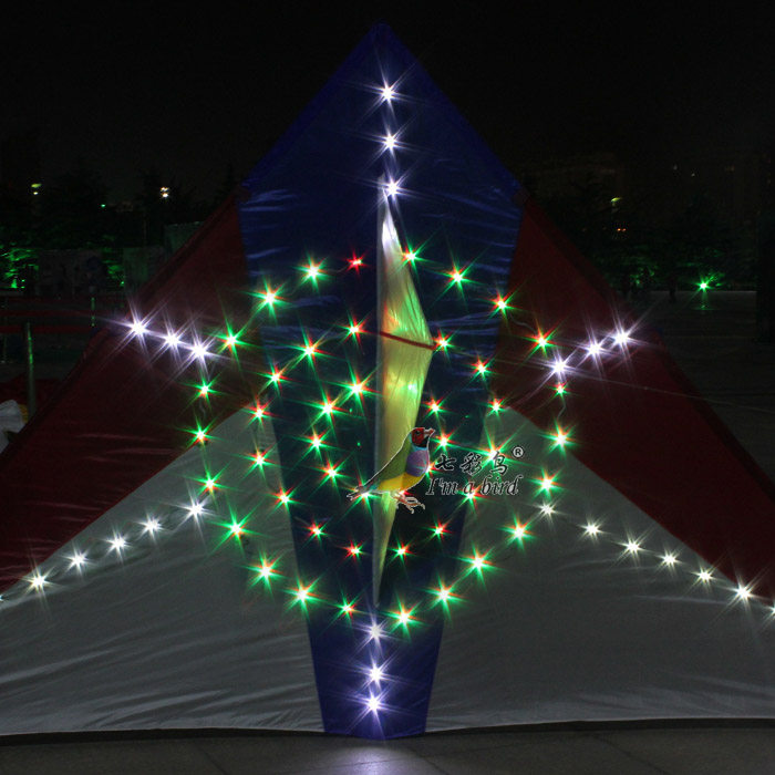 风筝潍坊万丈光芒夜光led大型新款成人线轮风筝