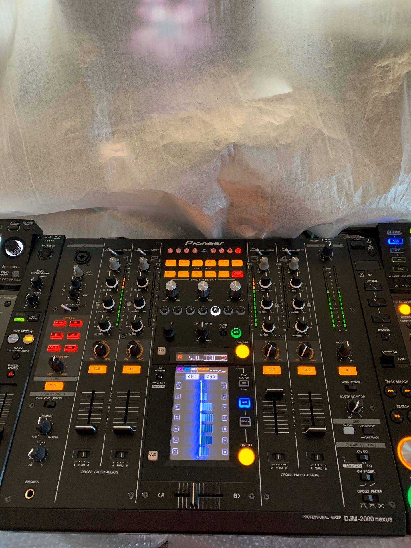 先锋cdj2000nexus碟机一对cddjm2000nexus混音台带原包装打碟机