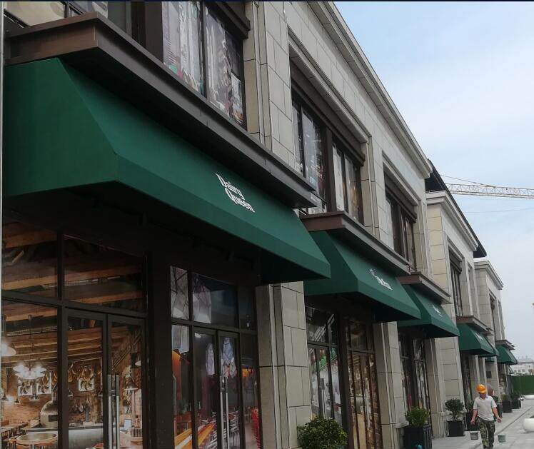 法式遮阳梯形固定雨棚装饰欧式咖啡馆服装店雨蓬遮阳篷