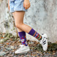 European and American tide brand ins color fashion dynamic popular skateboarding sports parent-child children's long tube asymmetric AB socks European and American tide brand ins color fashion dynamic popular skateboarding sports parent-child children's long tube asymmetric AB socks