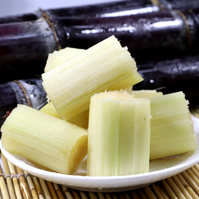 广西黑皮甘蔗当季水果新鲜整箱10斤甜杆脆甜多汁孕妇红皮甜蔗包邮