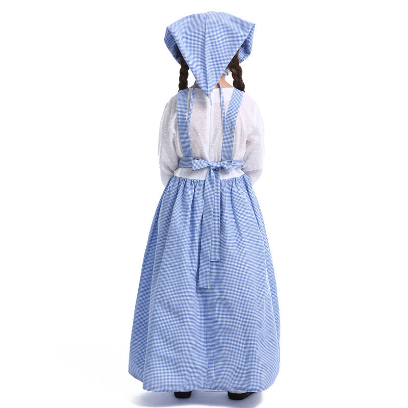 儿童节欧洲意大利传统民族服饰小女孩公主cos衣服装扮儿童演出服