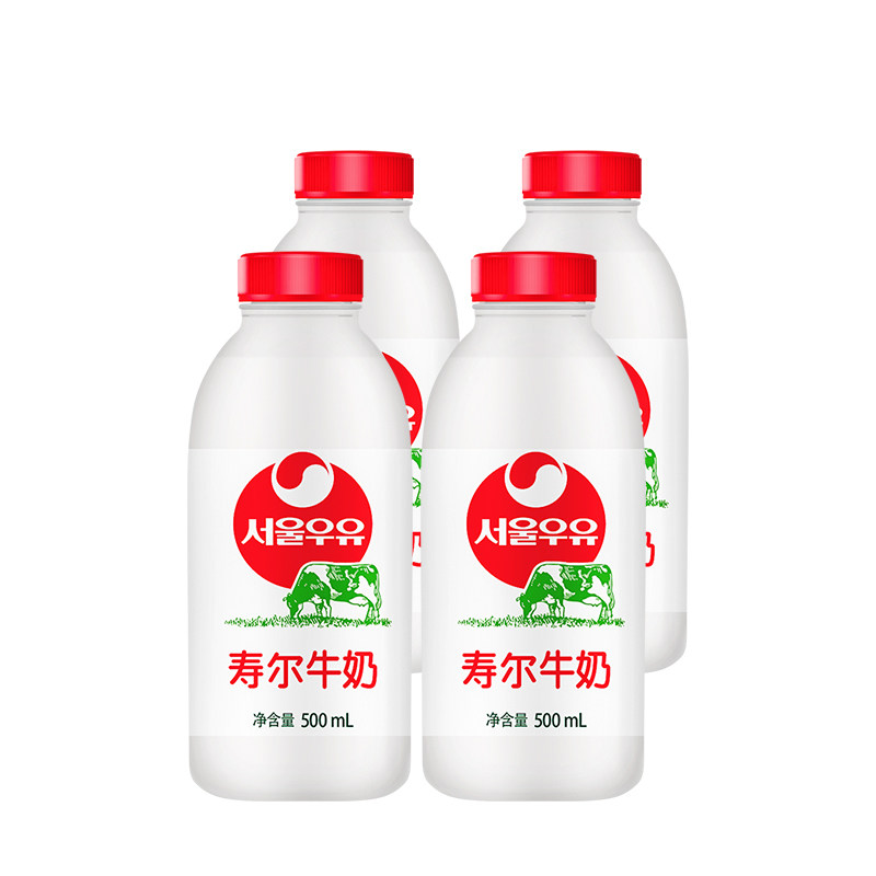 【预售9.30发货】韩国原装进口首尔寿尔牛奶早餐奶500ml冷藏鲜奶