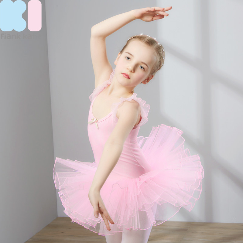 儿童舞蹈女童短袖练功春夏季幼儿芭蕾舞考级女孩儿童演出服