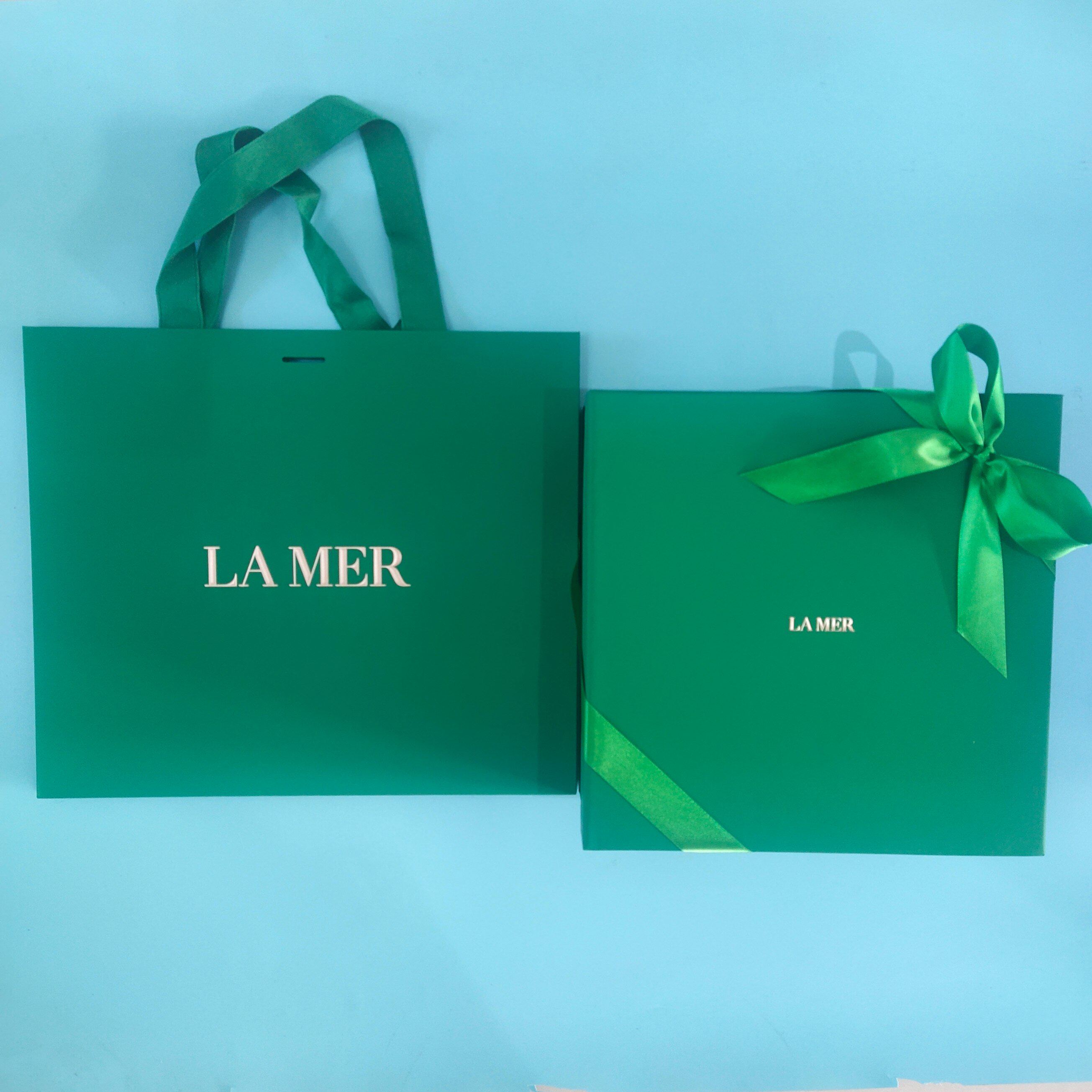 海蓝之谜lamer新款礼品盒手提化妆包大容量分隔格子专柜礼品盒