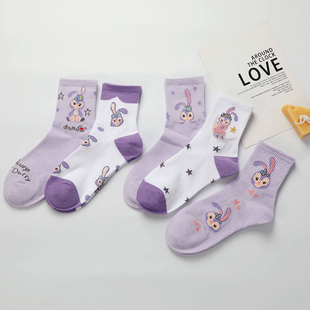 袜子女童春秋秋冬厚中筒袜学生纯棉女孩宝宝儿童袜子016岁