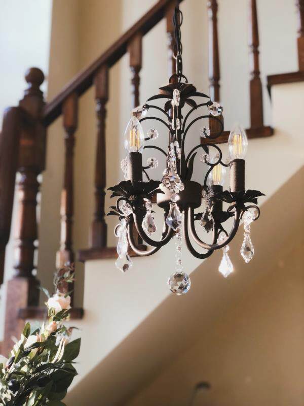 铁艺哥特式古典水晶吊灯客厅餐厅艺术做旧咖啡厅吊灯