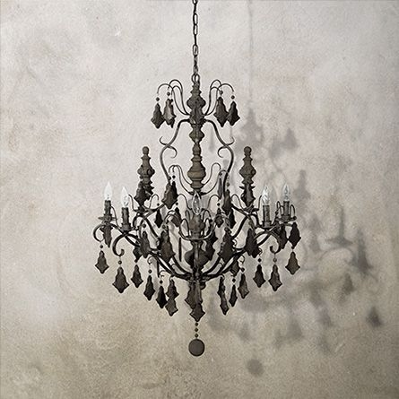 哥特式复古吊灯做旧仿古铁艺锻打法式客厅餐厅咖啡厅艺术吊灯具