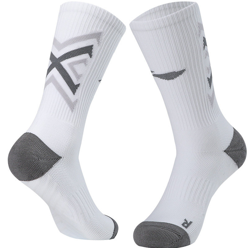 lining李宁足球袜中筒袜春夏防滑加厚毛巾硅胶足球袜