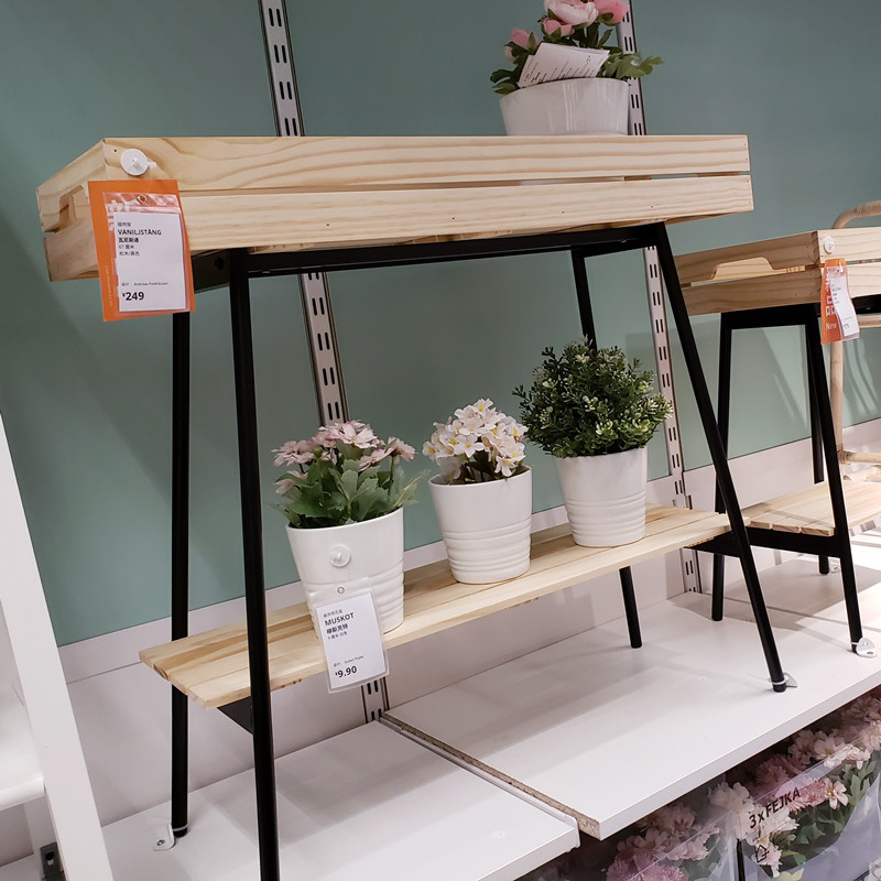 温馨宜家ikea瓦尼斯通植物物架阳台花架子绿萝花架