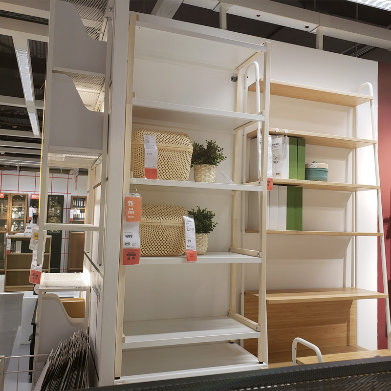 温馨宜家ikea耶纳纳本开放式搁架单元书架收纳搁板