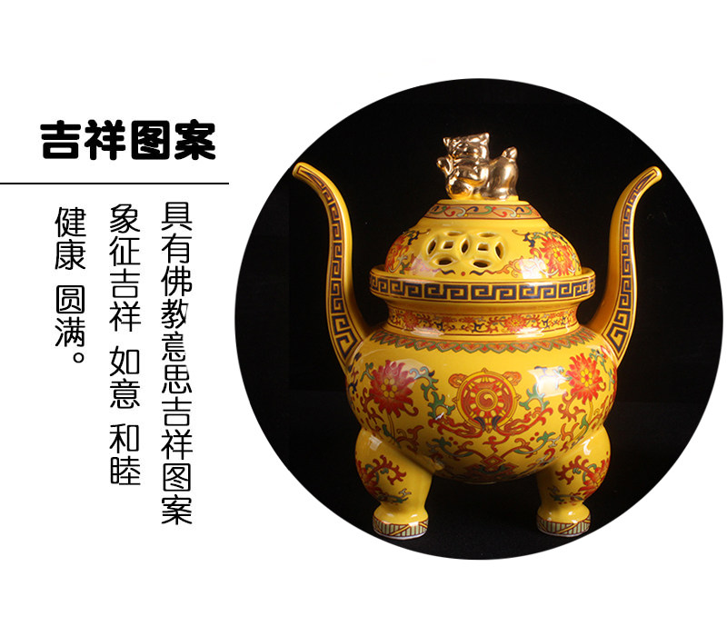 五供佛前五贡陶瓷摆件五献佛教用品戒定真香摆件