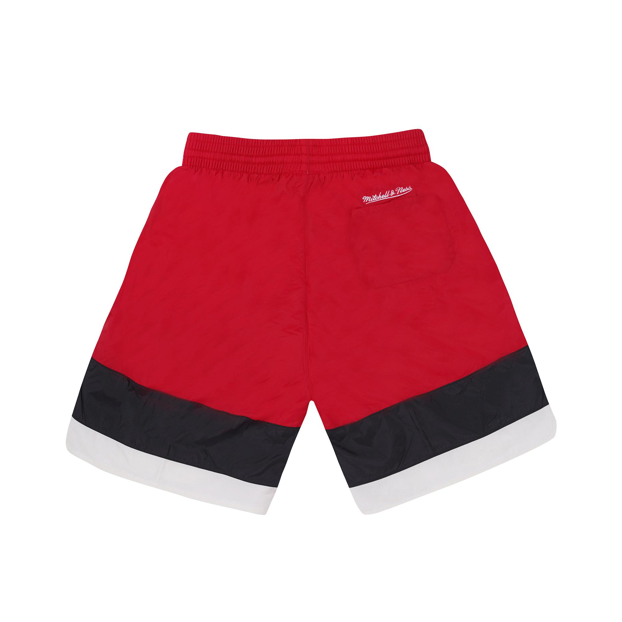 mitchellnessmn公牛湖人猛龙队拼色复古球裤运动篮球运动中长裤短裤