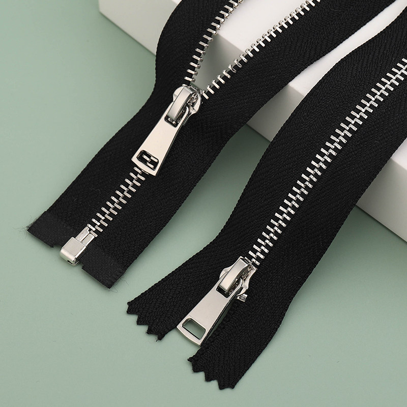 拉链3号金属铜细拉锁儿童衣服外套门襟羽绒服拉链