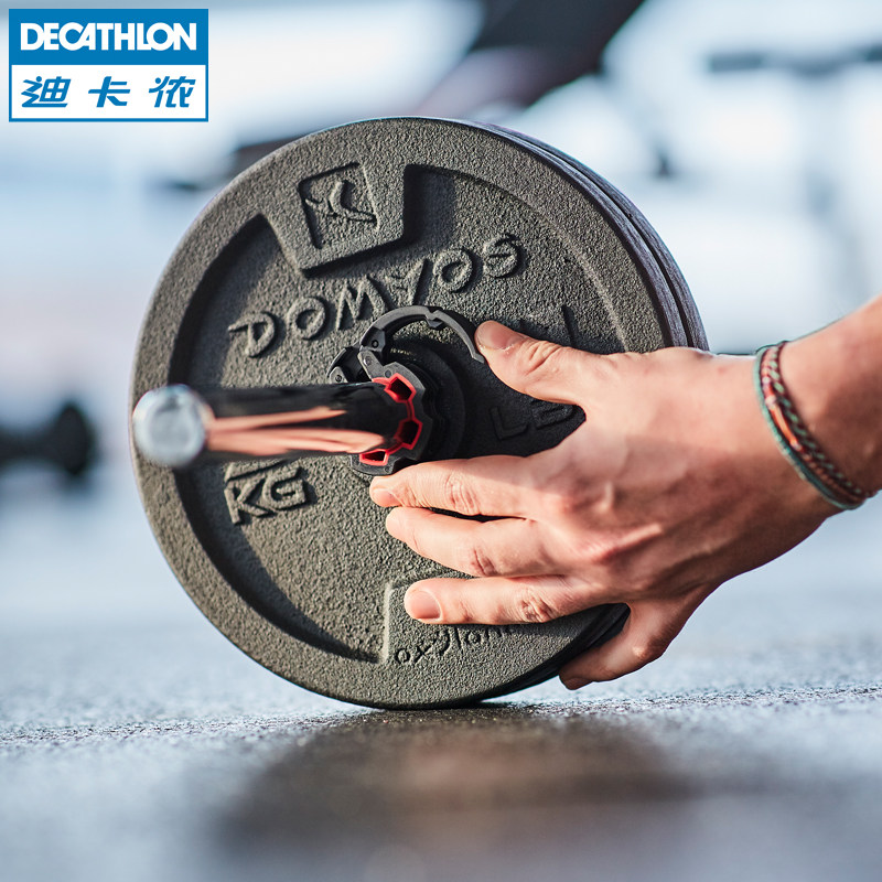 迪卡侬家用哑铃杠铃男女士健身器材可调节重量初学者50kg套装crow