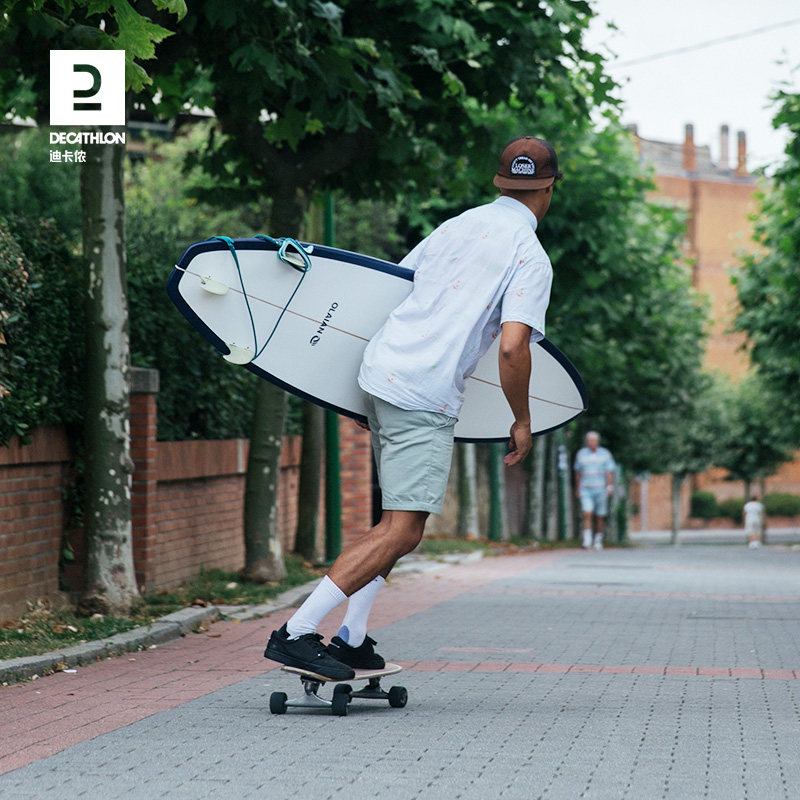 迪卡侬carver陆地冲浪板专业滑板长板大鱼板滑雪刻滑练习刷街ivs2