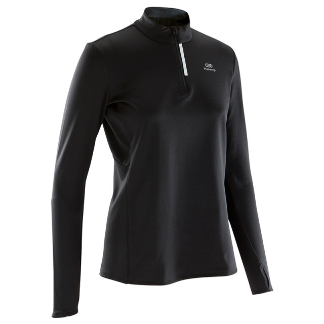 Decathlon Fitness Suit Women's Fall/Winter Padded Running T-Shirt Yoga Standing Collar Long Sleeve Quick Drying Top RUNW Decathlon Fitness Suit Women's Fall/Winter Padded Running T-Shirt Yoga Standing Collar Long Sleeve Quick Drying Top RUNW